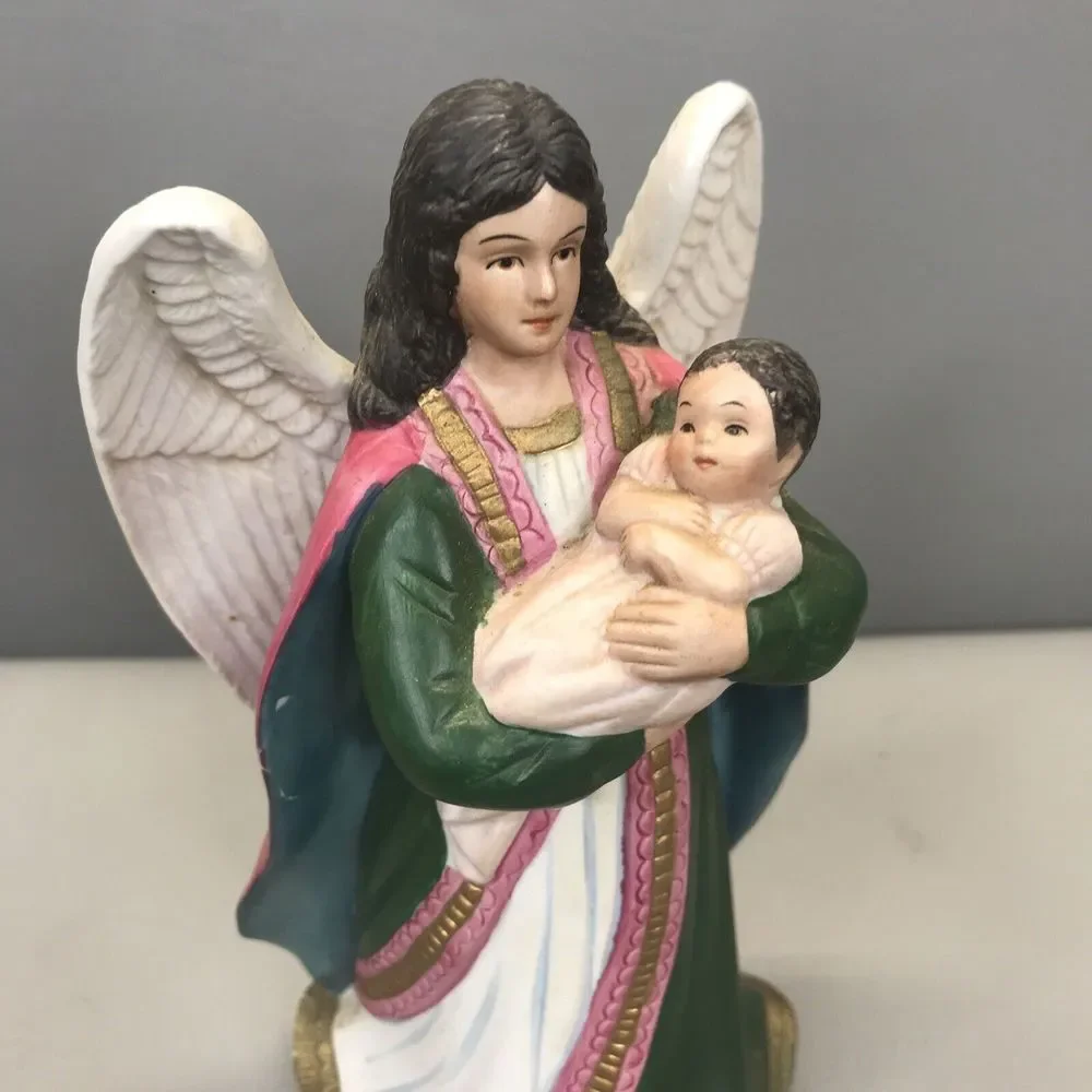 Home Interiors Gifts Homco Angel with Baby 1432 Porcelain Figurine Vintage